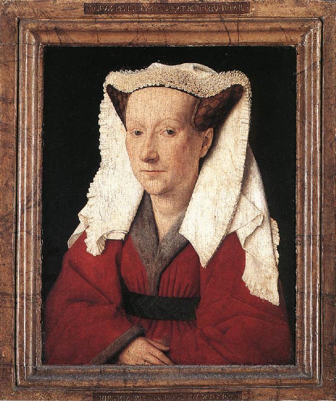 EYCK, Jan van Portrait of Margareta van Eyck sdf oil painting picture